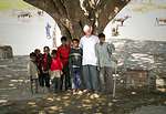 Jagadananda Dasji and local kids